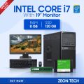 Intel Core i7 RAM 8GB SSD 120GB Graphics 2GB Gaming PC 64 Bit And 'Monitor 19 inch' New Full Desktop Computer. 