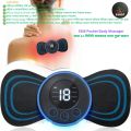 RAISA EMS Mini Neck Pulse Massager Your Portable Relaxation Solution One/Two Pad.