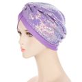 2022 New Women Glitter Sequins Turban Cap Muslim Indian Hat Headwear African Headwraps Ladies Headscarf Bonnet Islamic Hijab Cap. 