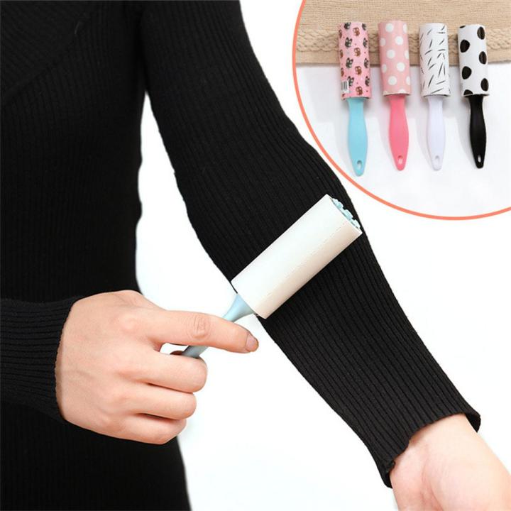 Portable Applicator Tear Pull Sticky Roller Mini Dust Roller Paper Unloader Depilation Roller Brush Clothes Pet Depilation