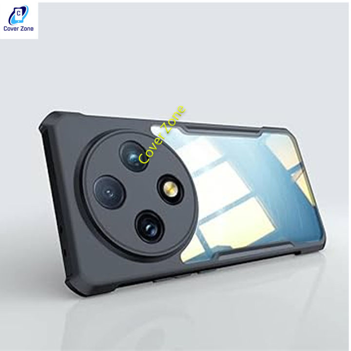 Oppo A3 Pro 5G Xundd Protective Airbag Bumper Transparent Back Side Clear Phone Case For Oppo A3 Pro Back Cover