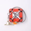 Collapsible Camping Cart Stove: Secure and Portable for Outdoor Adventures with bottle.