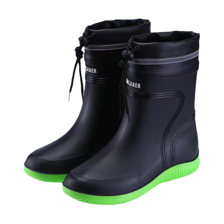 Rain%20boots%20men's%20rubber%20shoes%20anti%20slip%20waterproof%20shoes%20fishing%20shoes%20kitchen%20medium%20tube%20work%20shoes%20velvet%20fashion%20water%20shoes%20rain%20boots%20men%20-%20Image%205