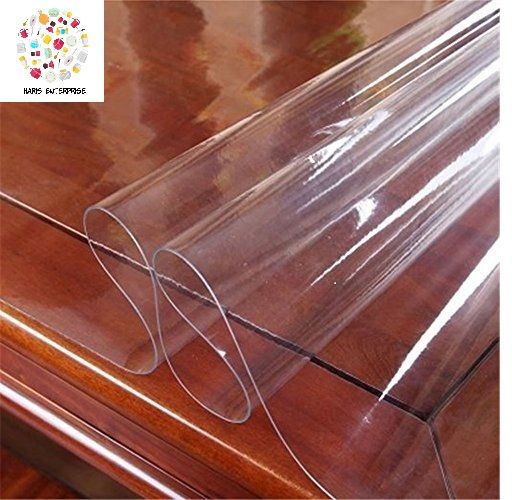 Pvc%2024M%20Transparent%20Clear%20Dining%20Table%20Cover%20Mat/Cloth%20Waterproof%20Protector%20-%20Protect%20Your%20Dining%20Table%20With%20This%20Transparent%20Pvc%20Cover%20-%20Image%202