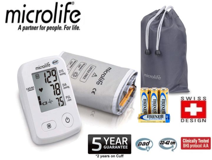 Microlife Automatic Blood Pressure Machine -Digital Blood Pressure-Electronic BP Monitor Set