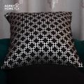 Silver Sparkle Cushion Cover, Silver & Black, (20"x20") Only Cover. 