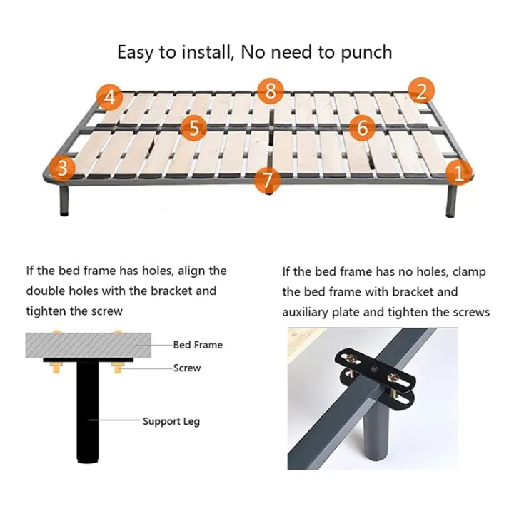 6PCS%20(7-13.5Inch)%20Adjustable%20Metal%20Bed%20Frame%20Support%20Legs,%20Bed%20Frame%20Center%20Slats%20Heavy%20Support%20Leg%20Replacement%20Parts%20-%20Image%204