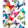 Plastic Butter Fly Sticker – 12 Pieces.