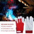 Safety Gloves for Argon Arc Welding Automobile Assembly Professional Sheepskin Leather Labor Protection Welding Working Gloves. 