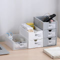 Plastic Drawer Storage Box Minimalist Stackable Transparent Cosmetic Sorting Box Mini Sundries Organizer Living Room. 