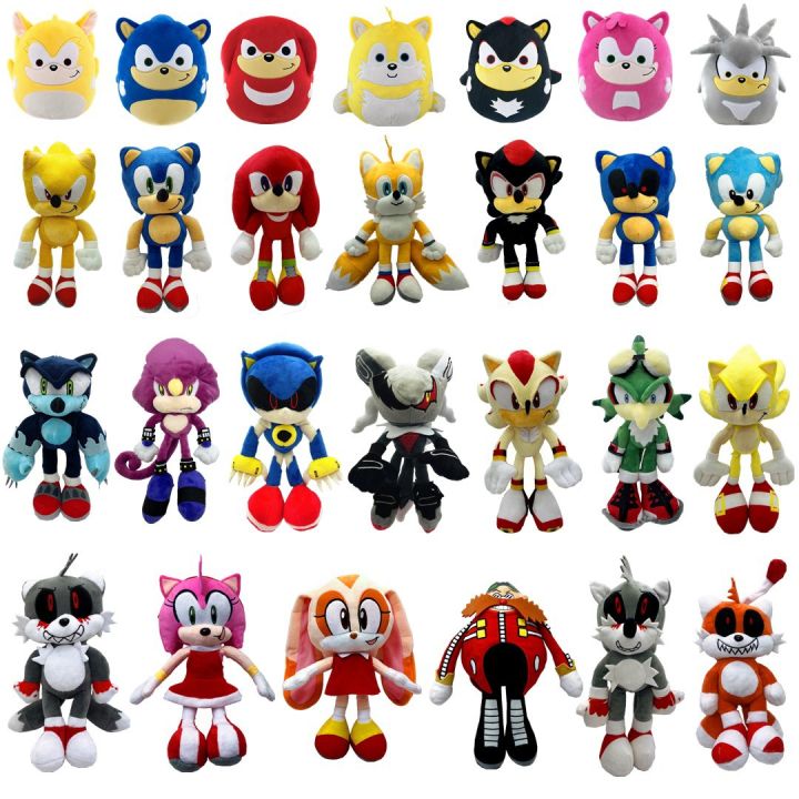Genuine licensed Super Sonic plush toy Q version super sonic mouse sonic backpack hedgehog Chartre doll