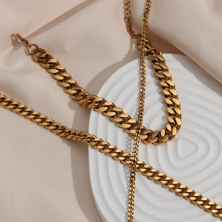 E.B.belle%20Tarnish%20Free%20Hypoallergenic%202.5mm%206mm%208mm%20Cuban%20Chain%20Gold%20Plated%20Anklets%20For%20Women%20Summer%20Beach%20Foot%20Bracelet%20Jewelry%20-%20Image%205