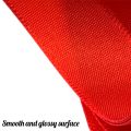 Red Ribbon 1 1/2Inch, 25 Yards Satin Craft Ribbon, Single Face Polyester Silk Hair Ribbon, Fabric Ribbon for Bouquets Easy to Use.