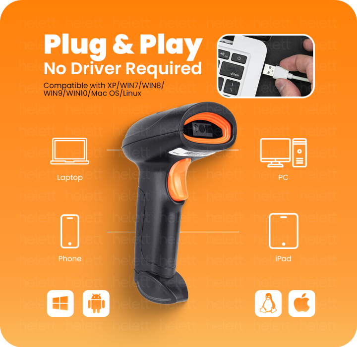 Helett%C2%AE%20HT20%20Wireless%202.4GHz%202D%20&%201D%20Barcode%20Scanner(QR%20Code%20&%20Barcode)Wireless%20&Wired(Charging%20Battery)Connectivity%20%7CInduction%20Scanning%7CIdeal%20for%20Retail%20Shop%20&%20Supermarket%7CStrong%20ABS%20-%20Image%208