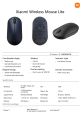 Xiaomi Wireless Mouse Lite 2 2.4GHz 1000DPI Ergonomic Optical Portable Mini Mouse Office Gaming Mice For PC Laptop Game. 