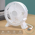 4 Inch Portable Electric Fan USB Input Table Fan Mini Desktop Fan Summer Mute Air Cooler PC Connection for Home Office School. 