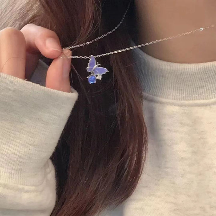 Purple%20Sparkling%20Diamond%20Bubble%20Butterfly%20Pendant%20Necklace%20Women%20Sweet%20Clavicle%20Neck%20Jewelry%20Party%20Gift%20Necklaces%20Girls%20Jewelry%20WANNA%20-%20Image%204