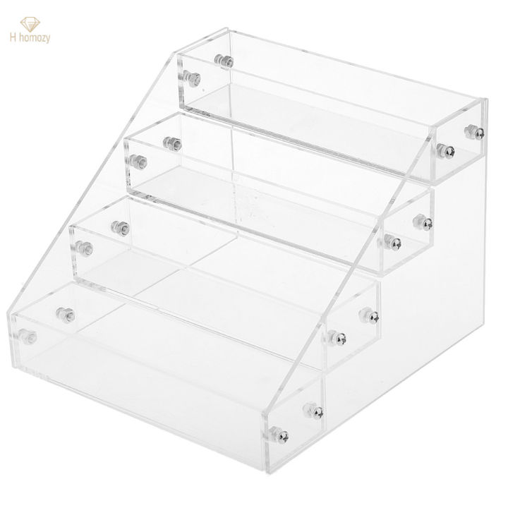2pcs 4 Layers Tabletop Makeup Nail Polish Lipstick Display Storage Rack Holder