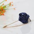 Men's Suit Brooch MEN and WOMEN Rose Flower Coat Pin with Chain.