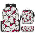 Hello Elementary School Schoolbag Cute Kitty Children's Girls' Backpack KT Cat Lunch Bag.