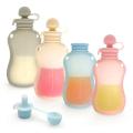 Baby Food Pouches Reusable Silicone Yummy Bag Food Grade BPA Free Puree Juice Breastmilk Storage Bottle Portable Feeding Partner. 