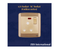 3 Pin Round Socket /AC Socket /15A Socket (Golden series).