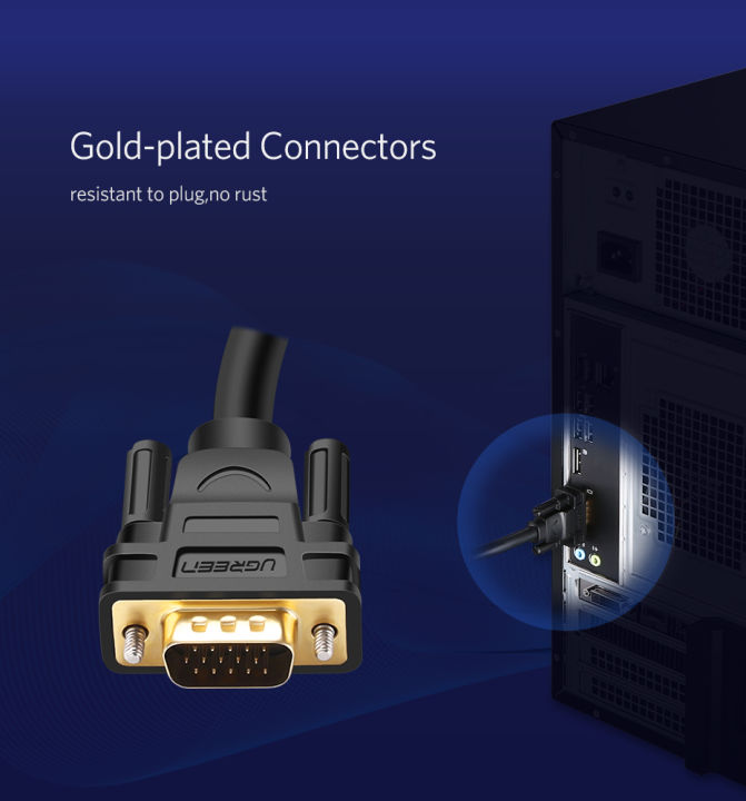 UGREEN%20VG101%20(11634)%20VGA%20Male%20To%20Male%20Cable%20-%2015M%20-%20Support%201080P%20FHD%20-%20Interference%20Protection%20-%20Broadly%20Compatible%20-%20Compatible%20for:%20%E2%80%8EProjector,%20Monitor,%20Personal%20Computer%20-%20Image%205
