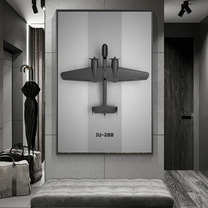 Minimalist%20Aircraft%20Design%20Wall%20Art%20Posters%20and%20Prints%20Fighter%20Modern%20Art%20Canvas%20Paintings%20on%20the%20Wall%20Art%20Pictures%20Room%20Decor%20-%20Image%203