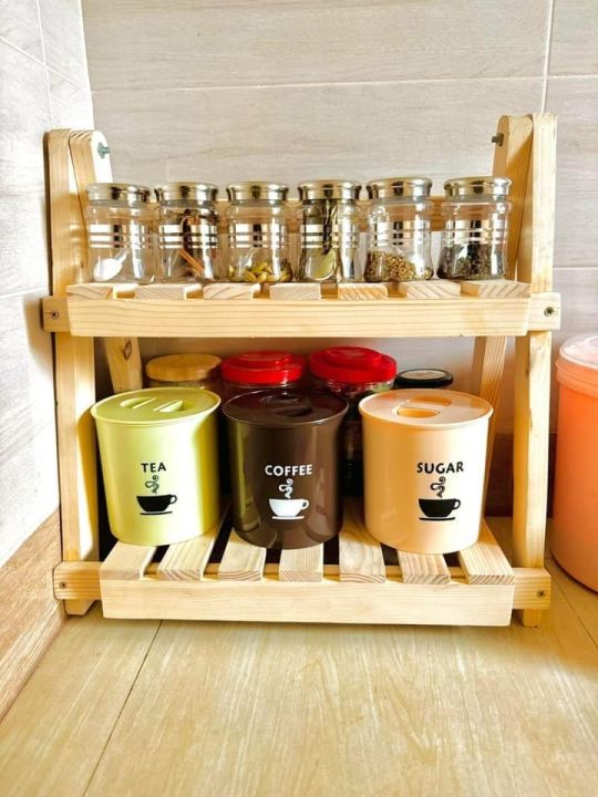 Foldable kitchen Wooden Rack