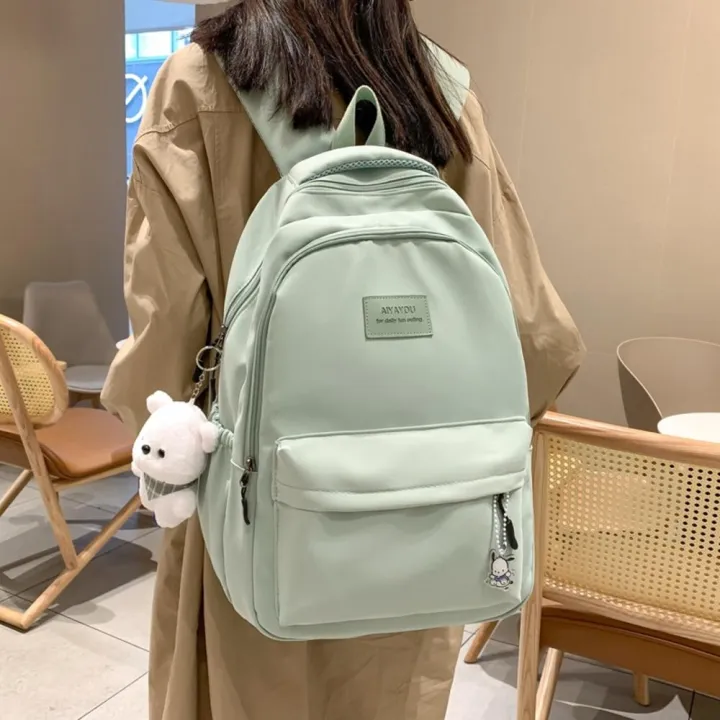 Backpack%20%20Book%20Bag%20%20Junior%20High%20School%20Students%20%20Korean%20Edition%20%20Durable%20-%20Image%204