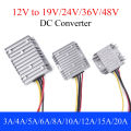DC 12V to 19V/24V/36V/48V Power Converter 3A 5A 8A 10A 12A 15A 20A Auto Boost Regulator Step-Up Voltage Supply Module For Car Superman. 
