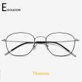 Titanium Ultra Light Frame Oval Eyewear Men Prescription Glasses Women Fashion Round Spectacles.