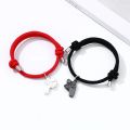 A Pair Fashion New game console handle couple bracelet magnet stone charm bracelet men and women Valentine's Day gift. 