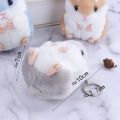 10cm Hamster Doll Keychain Pendant Doll Hamster Cute Backpack Doll Plush Bag Pendant School Bag Pendant. 