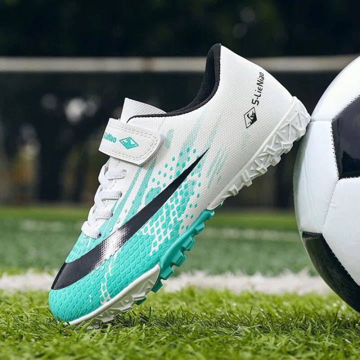 Boys Soccer Cleats Anti Slip Children Football Boots Fashion Kids Sneakers  Outdoor Hard Court Youth Turf Shoes Cheap Sports Shoe