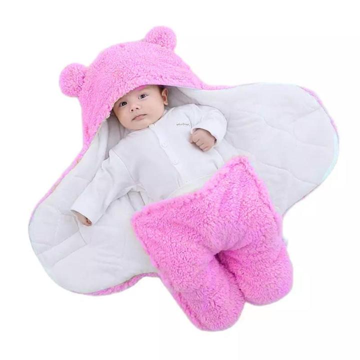 Baby Sleeping Bag Ultra-Soft Fluffy Fleece Newborn Receiving
