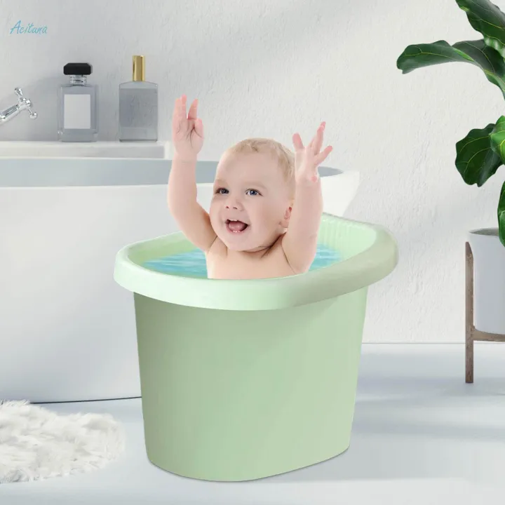 Baby%20Tub%20Bucket%20Infant%20Bathtub%20Portable%20Comfortable%20Newborn%20Shower%20Bucket%20Baby%20Essentials%20Baby%20Bath%20Bucket%20Baby%20Bath%20Tub%20for%20Kids,%20Toddlers%20-%20Image%202