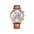LIGE 10017 Mens Watches Top Brand Luxury Men Military Sport Wristwatch- Brown.
