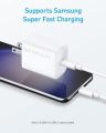 Anker 30W USB-C Charger, Anker 312 Charger with Compact and Foldable Design, High-Speed Fast Charging for iPhone 14/13/12 Series, Samsung S23, MacBook Air, iPad Pro, & More 5 ft USB C Cable Included.
