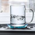 450ml GPB19 Clear Borosilicate Glass Mug - Heat Resistant, Lightweight, Fireproof, Ideal for Hot & Cool Drinks, Versatile Design (1pc). 