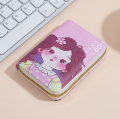 Cartoon Girl Casual Money Bag Coin Purse Card Holder Wallet.