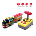 New Style Remote Control Rc Electric Small Train Toys Set Connected With Wooden Railway Track Interesting Present For Children Y.