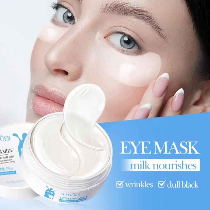 SADOER Ceramie Organic Pure Milk Nourish Eye Mask- 60 pcs