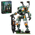 Moc BT-7274 Vanguard-class Titan Model from Titanfall 1057 Pieces Mech Warrior Mech-exoskeleton Robot Building Blocks Set Luhuai CVC.