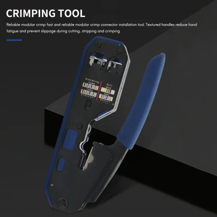 Network%20Cable%20Tester%20RJ45%20Crimp%20Tool%20Kit,%2050PCS%20RJ45%20Connector%20Plug%20-%20Image%202