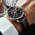 Top Brand JSDUN Luxury Men's Automatic Mechanical Watch Men's Classic Moon Phase Leather Waterproof Watch.