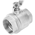 2X Ball Valve Female Thread 2 Inch 304 Stainless Steel Full Port Female Thread Ball Valve 2 Inch DN50 1000 WOG. 