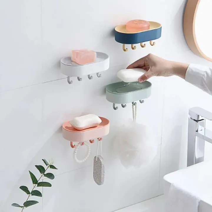 Punching-free%20Bathroom%20Soap%20Box%20Drain%20Hanging%20Soap%20Box%20Soap%20Storage%20Rack%20With%20Hook%20-%20Image%202