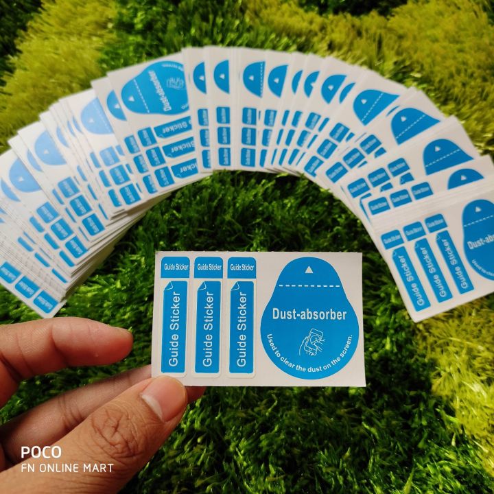 Dust Absorber Guide Sticker for Mobile Screen Protector