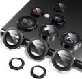 For Samsung Galaxy S24 Ultra 5G 5PCS Camera Lens Protector Rings Aluminium+Tempered Glass Scratch Resistant. 